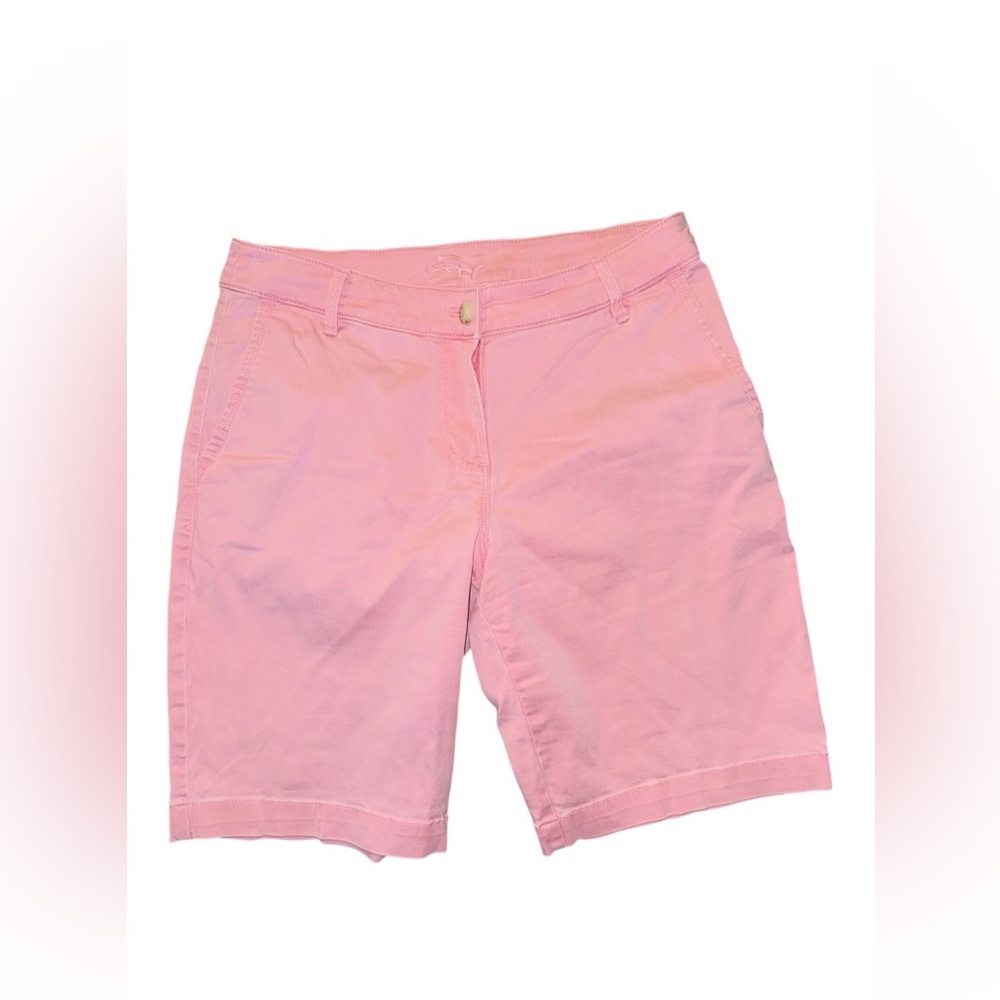 💎💎Tommy Bahama Pink Bermuda Shorts Stretchy Mid-Thigh